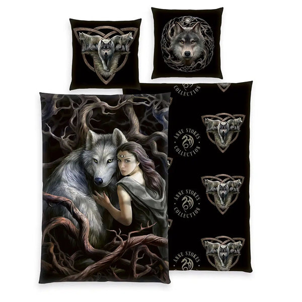 Anne Stokes Bettwäsche-Set 'Wolf'