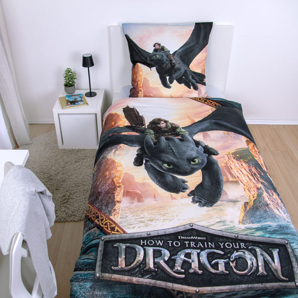 Dragons Bettwäsche-Set ‘Drachenreiter’