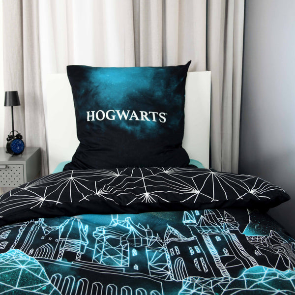 Harry Potter Bettwäsche-Set ‘Geometric Hogwarts’
