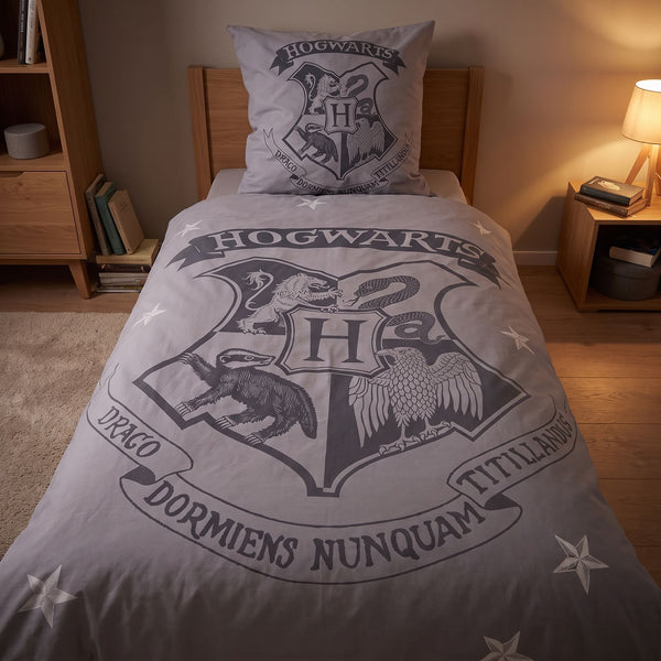 Harry Potter Bettwäsche-Set 'Mystical Gray'