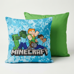 Minecraft Dekokissen Creeper Crew, Rückseite in Grün