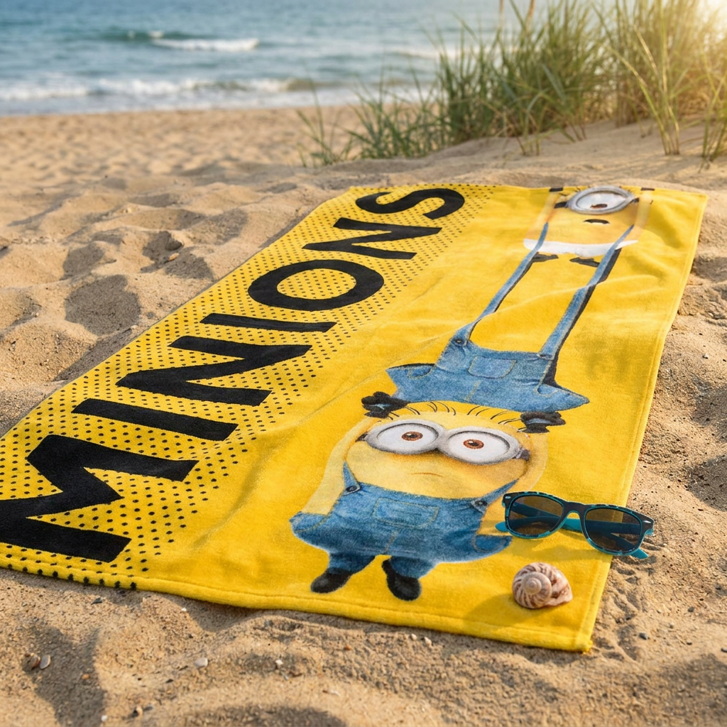 Minions Strandtuch Classic mit Minions-Motiv, 75x150 cm