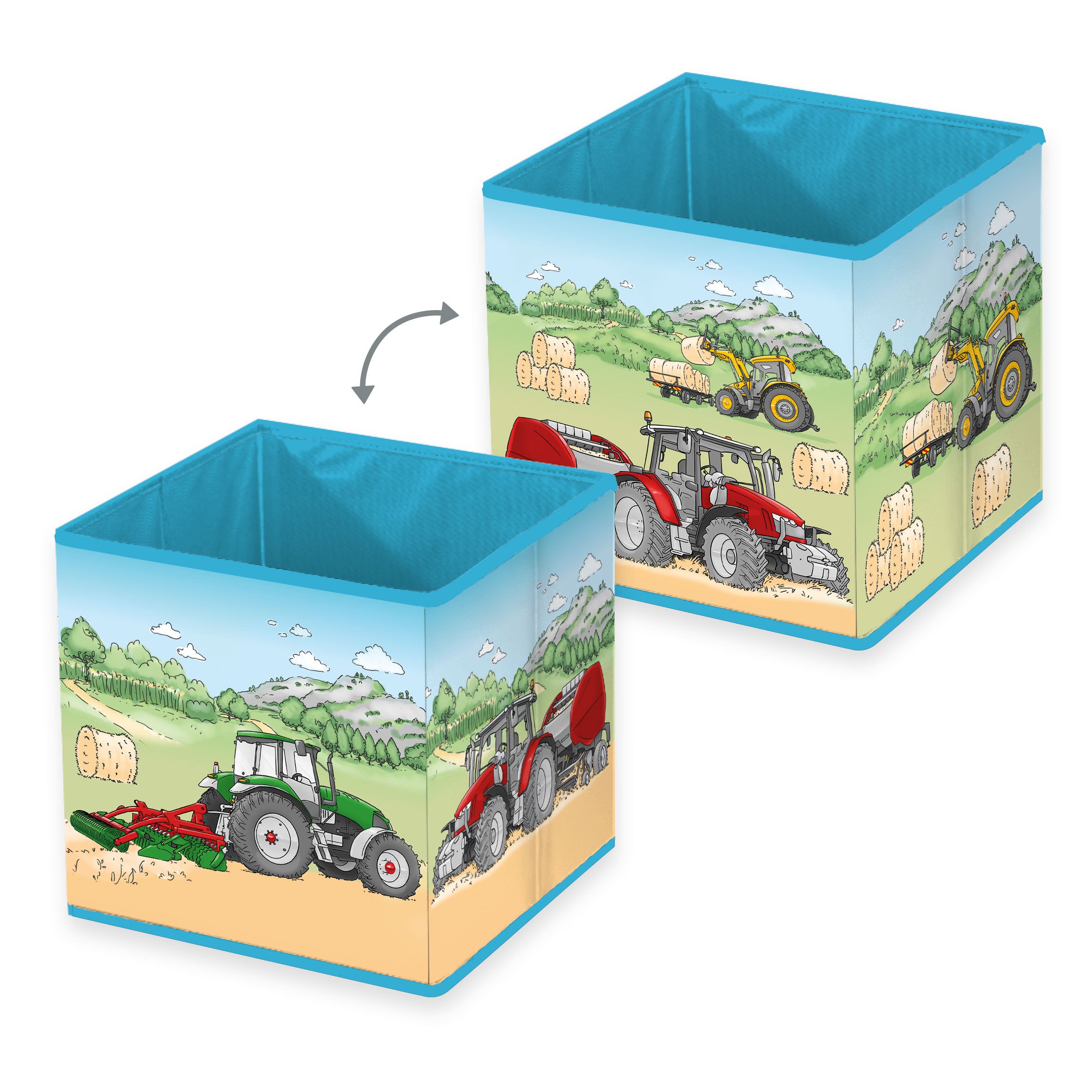 Young Collection Aufbewahrungsbox Traktor mit Deckel, Produktansicht