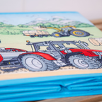 Faltbare Aufbewahrungsbox Traktor, Detailansicht