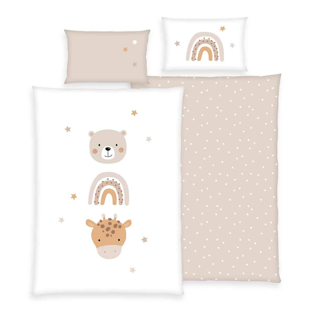 babybest Bettwäsche Little Friends aus Renforcé-Baumwolle, Produktansicht