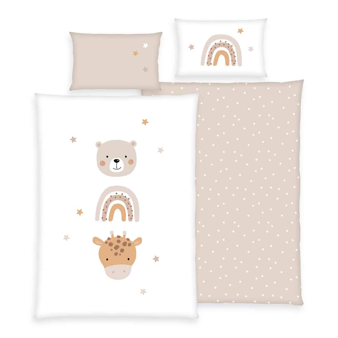 babybest Bettwäsche Little Friends aus Renforcé-Baumwolle, Produktansicht
