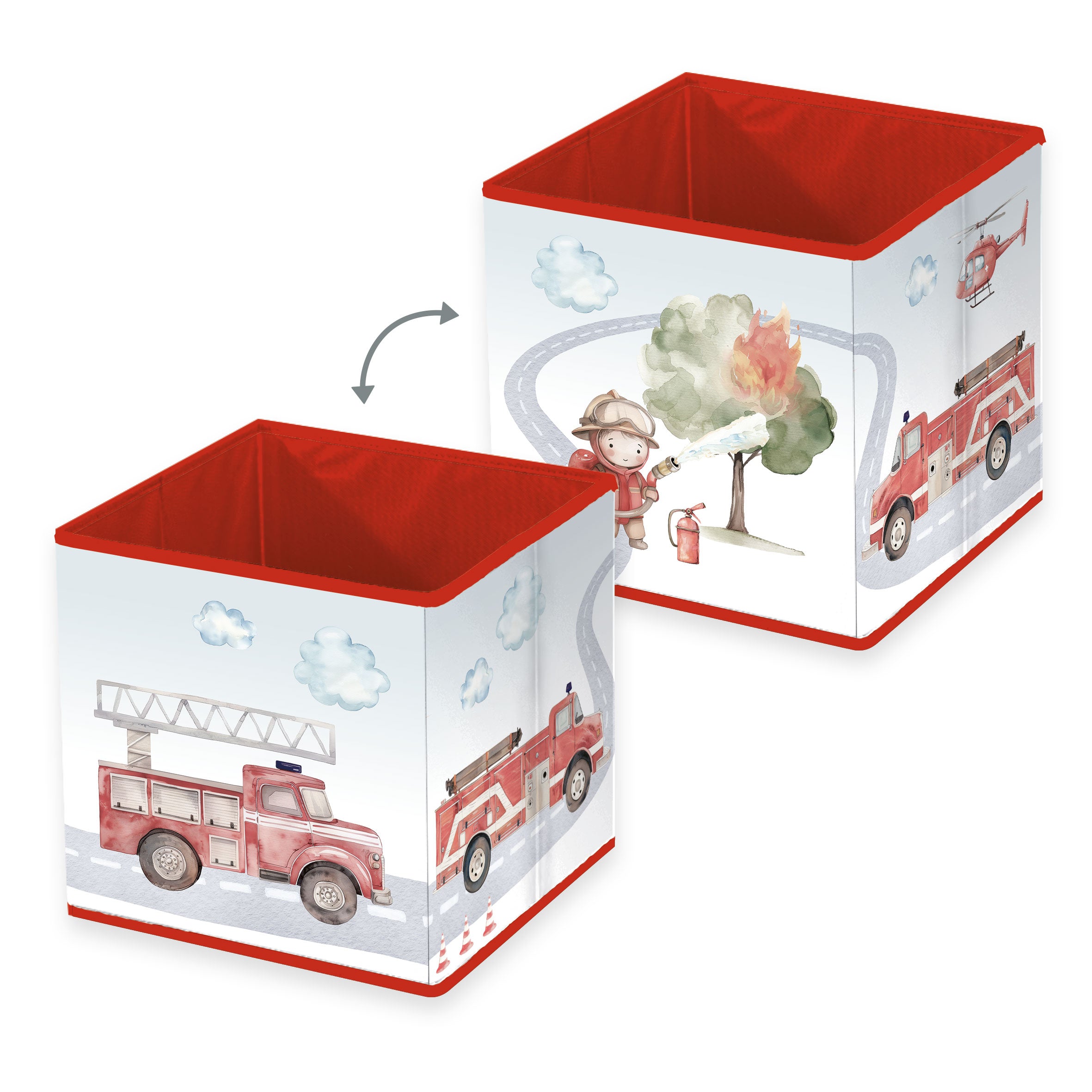 babybest Aufbewahrungsbox Feuerwehr, Produktansicht