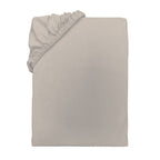 Jersey-Spannbettlaken in Beige aus 100 % Baumwolle mit Rundumgummizug