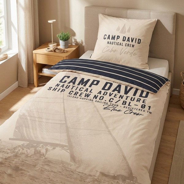 CAMP DAVID Bettwäsche-Set ‘Sea Stripes’