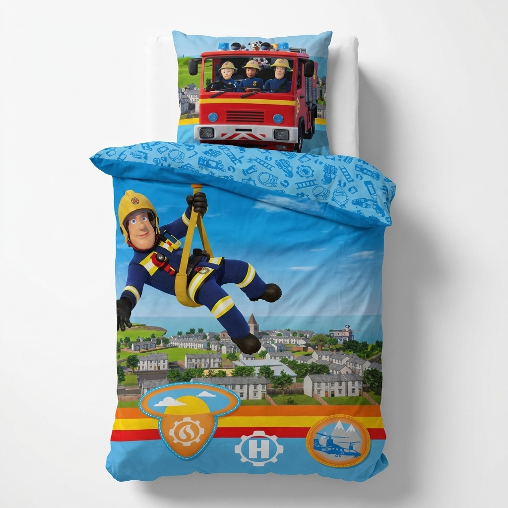 Feuerwehrmann Sam Bettwäsche Fire Swift, Detailansicht
