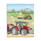 Young Collection Fleecedecke Traktor, Produktansicht