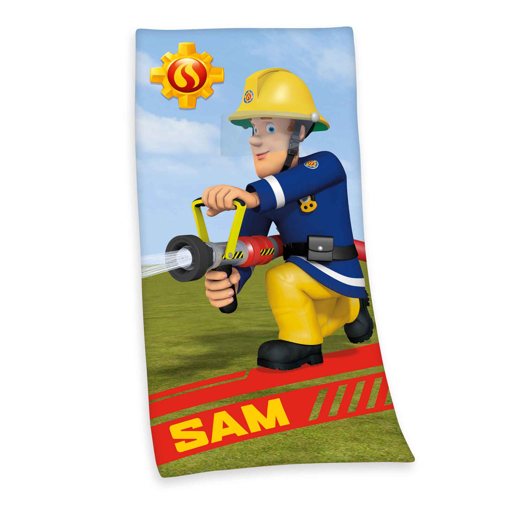 Feuerwehrmann Sam Kinderhandtuch aus Baumwolle, Produktansicht