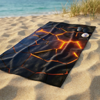 Strandtuch Lava 3D Effekt mit 3D-Motiv, 75x150 cm