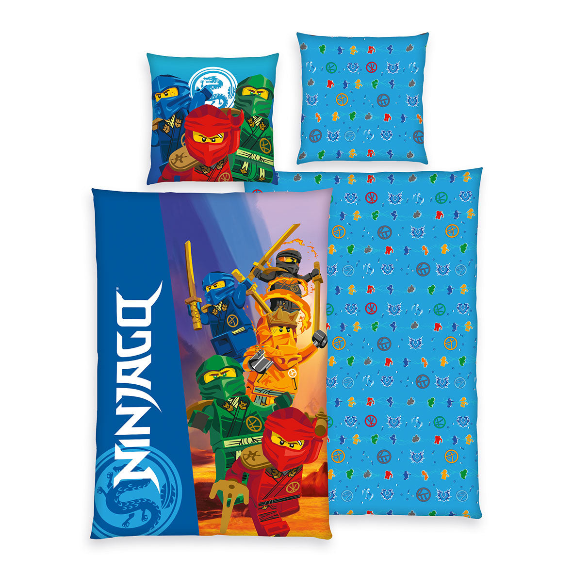 LEGO NINJAGO Bettwäsche Ninja Team aus Renforcé-Baumwolle, Produktansicht