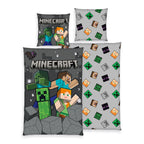 Minecraft Bettwäsche Creeper Crew aus Renforcé-Baumwolle, Produktansicht