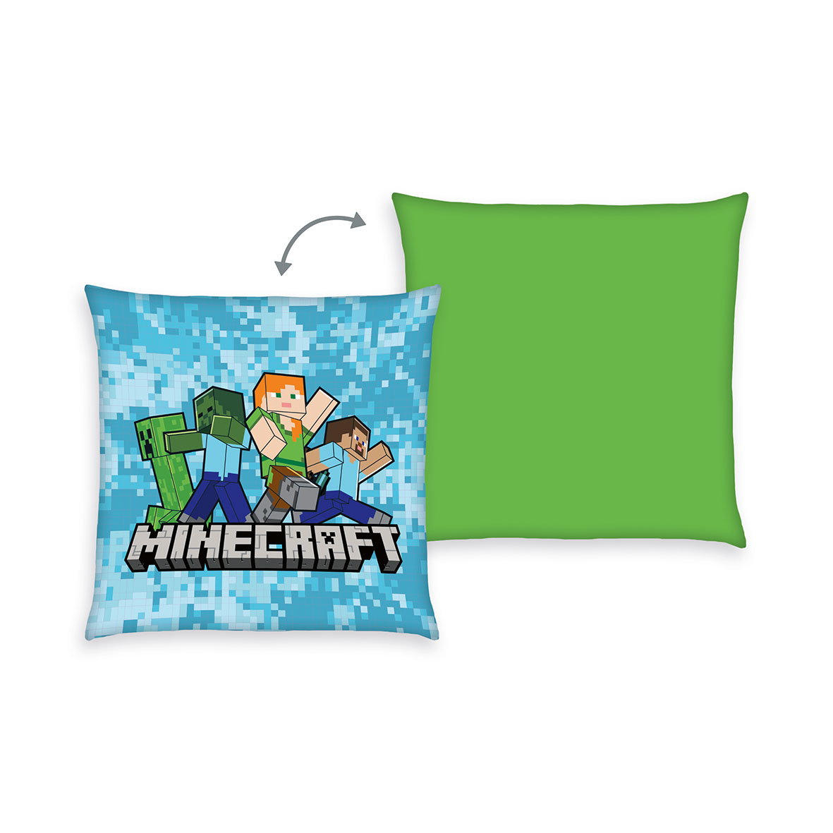 Minecraft Dekokissen Creeper Crew, Produktansicht