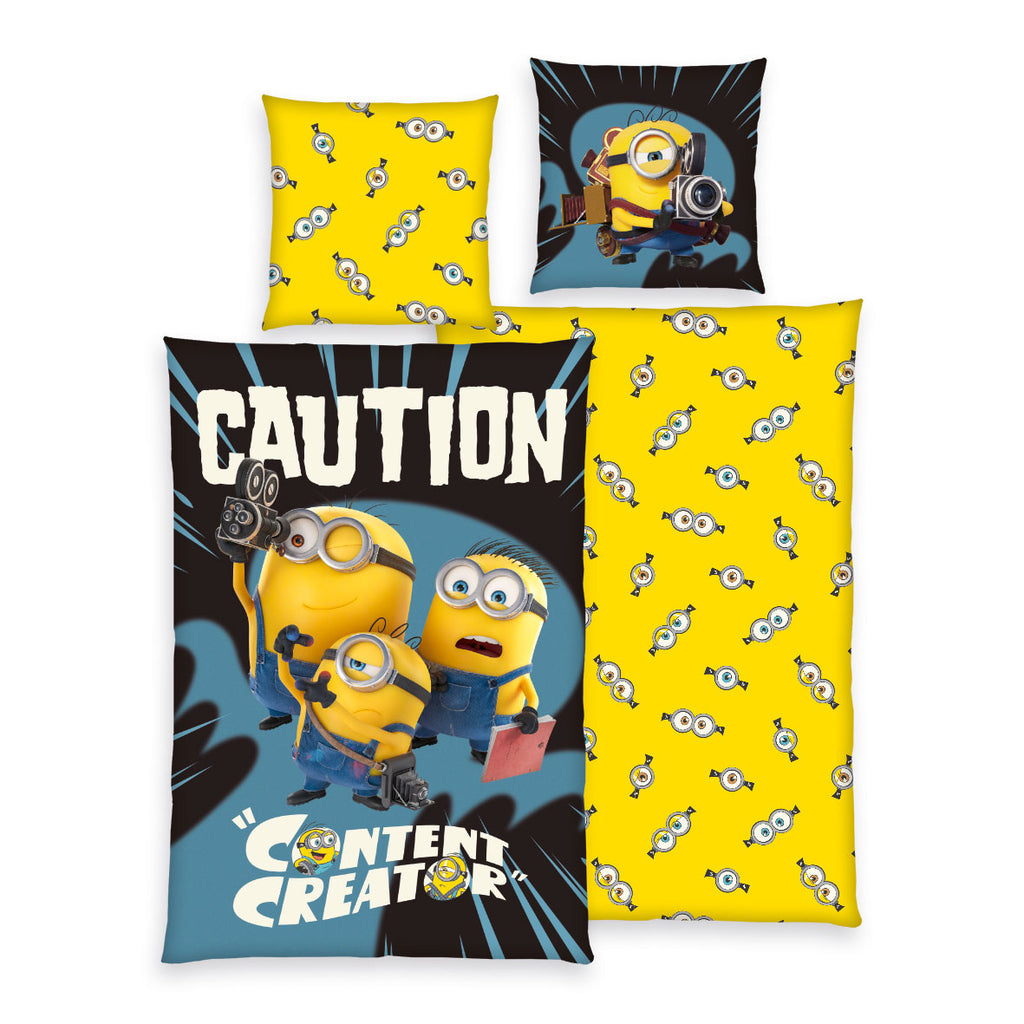 Minions 3 Bettwäsche Content Creator aus Renforcé-Baumwolle, Produktansicht