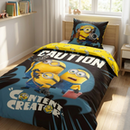 Minions Bettwäsche Content Creator mit Minions-Motiv, 135x200 cm