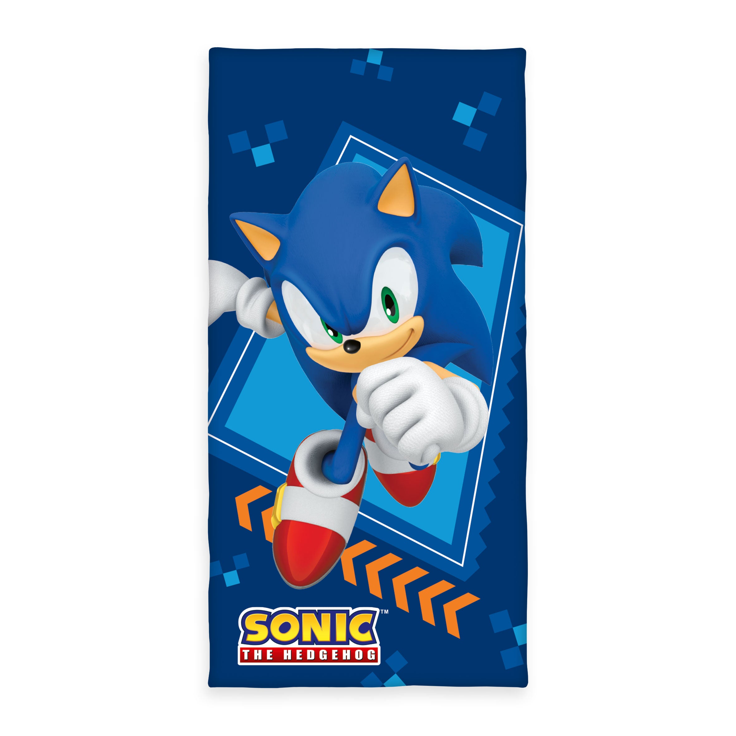 Sonic Badetuch Superspeed mit Sonic-Motiv, 75x150 cm