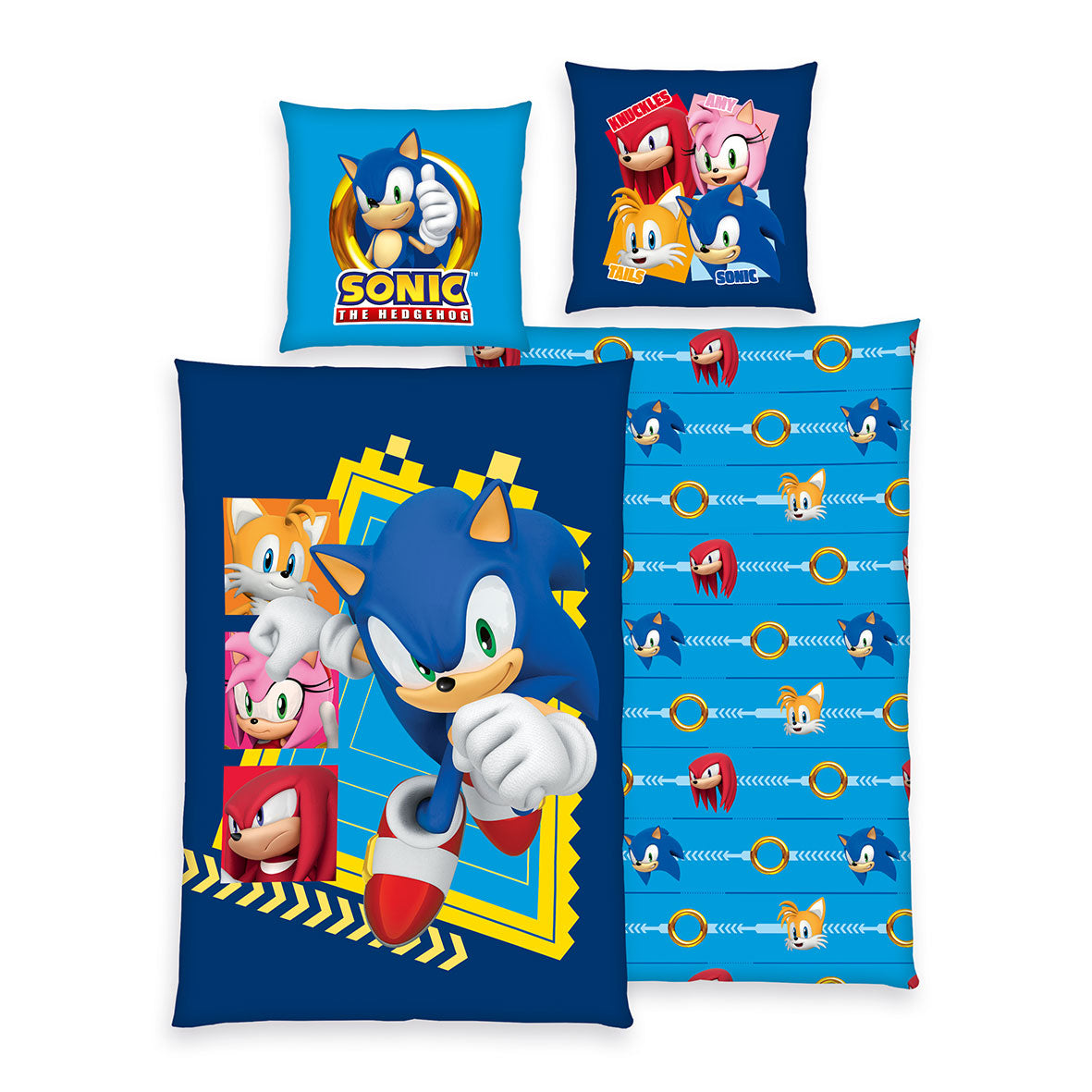 Sonic Bettwäsche-Set Superspeed aus Renforcé-Baumwolle, Produktansicht