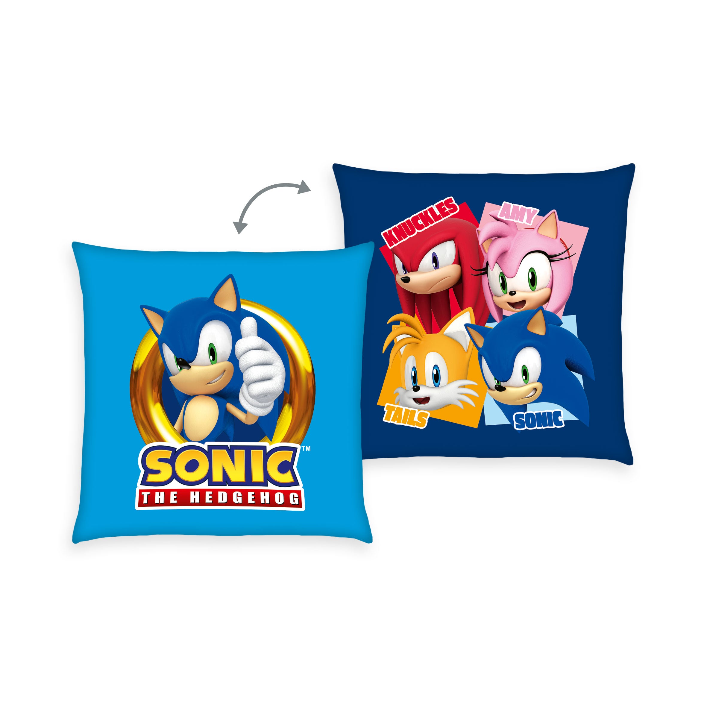 Sonic Dekokissen Superspeed mit Sonic-Motiv, 40x40 cm
