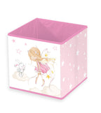 babybest Aufbewahrungsbox ‘Little Fairy’ mit Fee und Häschen vorn, 30 x 30 x 30 cm