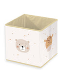 babybest Aufbewahrungsbox ‘Little Friends’ mit Bär vorn und Giraffe an der Seite, 30 x 30 x 30 cm