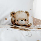 Kissen 40 x 60 cm mit Teddy, der über den Rand schaut