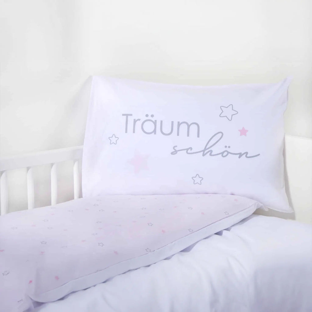 Kissen mit Träum schön auf der rosa Wendeseite