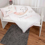 babybest Bettwäsche ‘Little Bunny’ im weißen Gitterbett