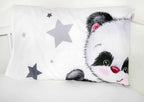 Kissen 40 x 60 cm mit Panda und grauem Stern