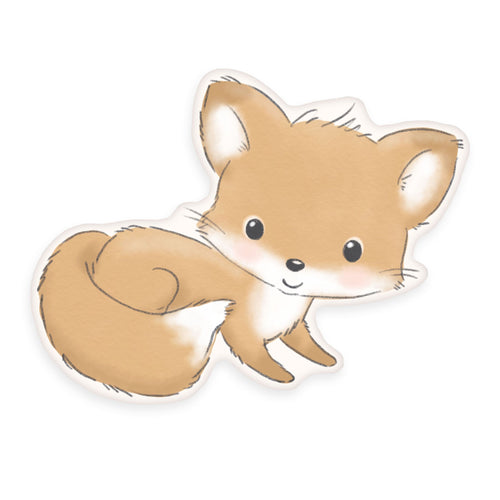 babybest Formkissen ‘Fuchs’ ca. 36 x 27,5 cm in der Kontur eines sitzenden Fuchses mit buschigem Schwanz
