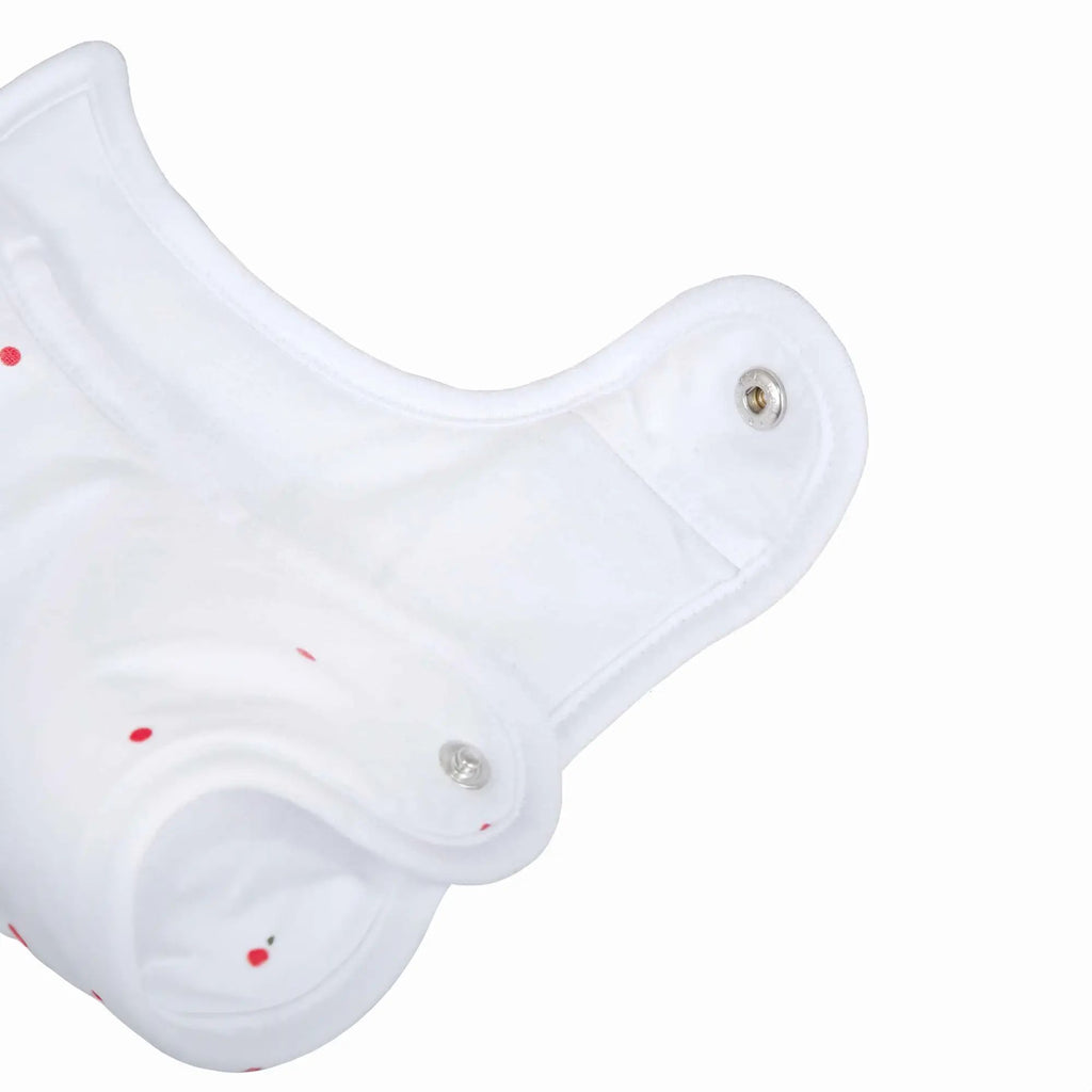 Druckknöpfe an der Schulter des babybest Schlafsacks ‘Käferchen’