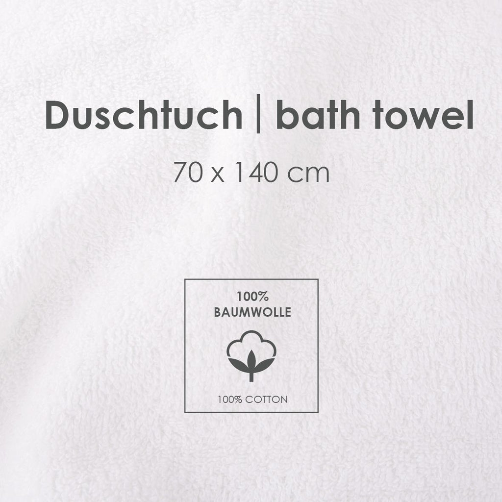 Infokarte: Duschtuch 70 x 140 cm aus 100 % Baumwolle