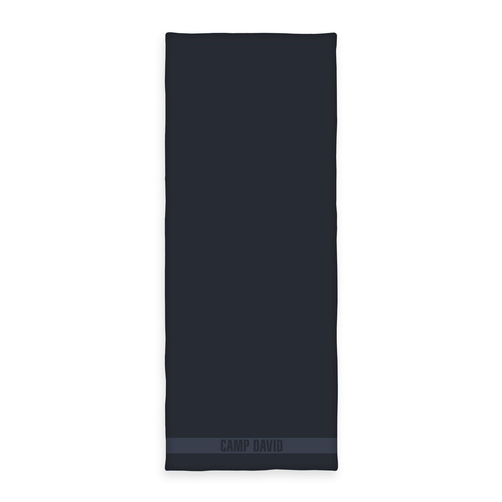 CAMP DAVID Saunatuch ‘Marine’ 80 x 200 cm in dunklem Marineblau mit gewebter Logo-Bordüre