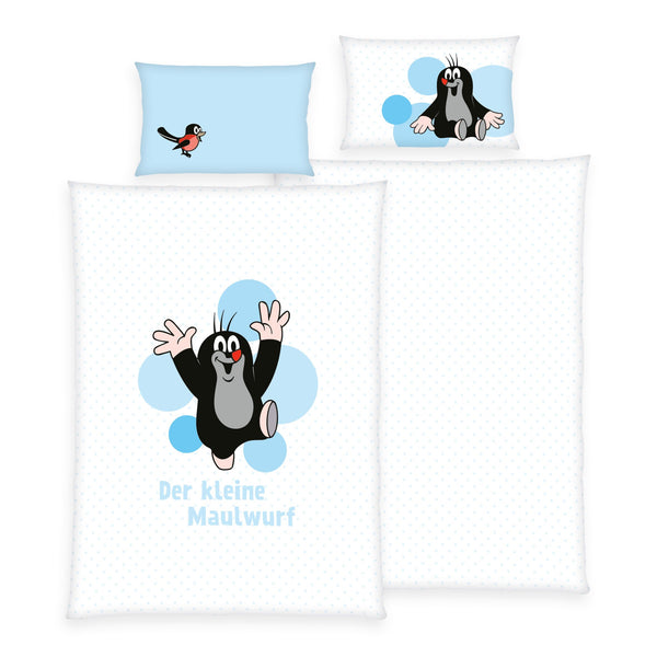 Der kleine Maulwurf Kleinkindbettwäsche-Set ‘Blue’