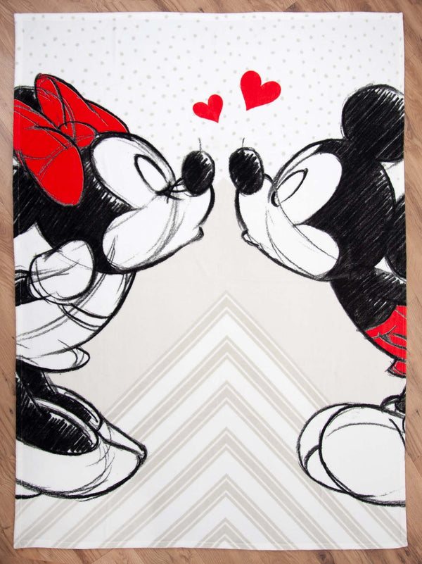 Disney Mickey & Minnie Kuscheldecke ‘Love’