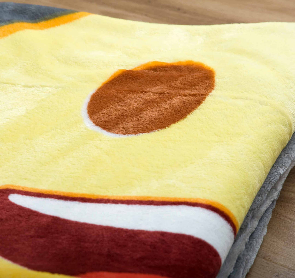 Nahaufnahme des Smiley-Auges auf dem flauschigen Wellsoft