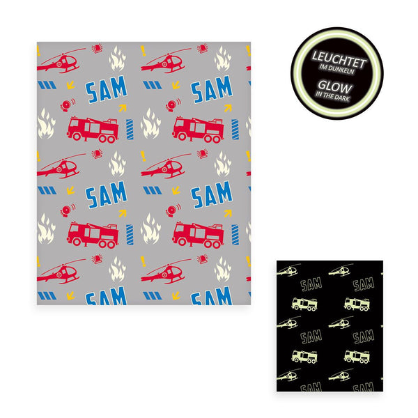 Feuerwehrmann Sam Kuscheldecke ‘Glow Grey’