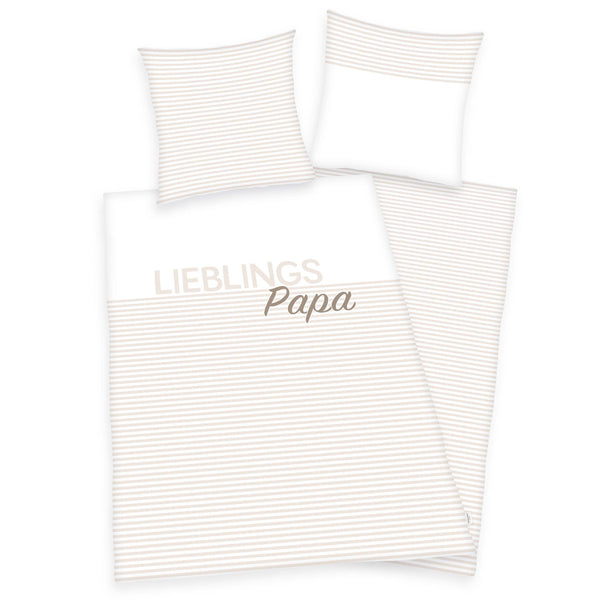 Home Edition Bettwäsche-Set ‘Lieblingspapa’