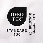 OEKO-TEX STANDARD 100 Label mit Prüfnummer 23.HDE.97610 Hohenstein