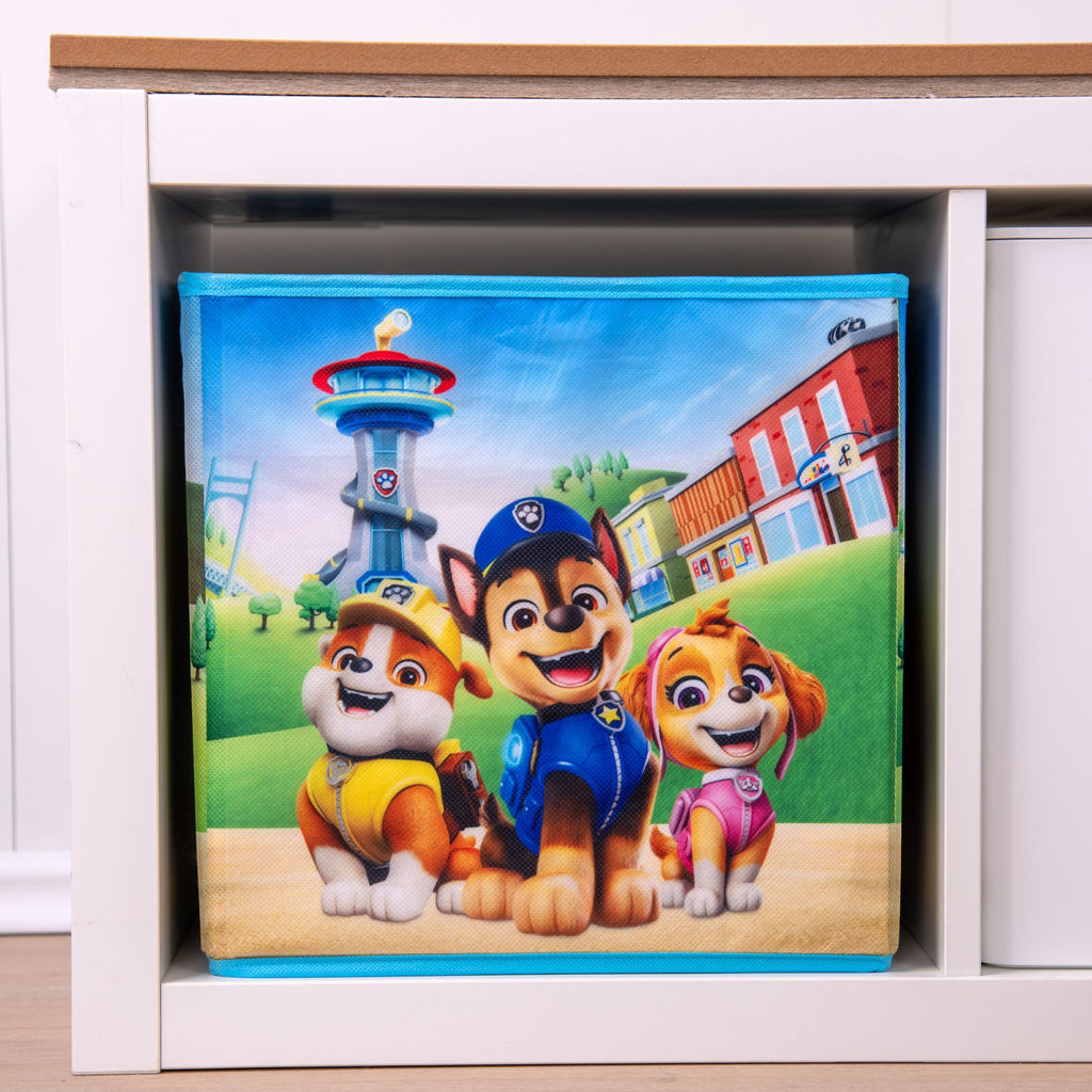 Paw Patrol Aufbewahrungsbox ‘Team Abenteuerbay’ in einem weißen Regalwürfel