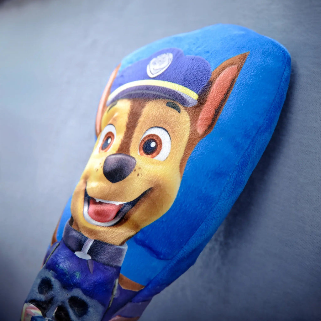 Nahaufnahme des Chase-Gesichts auf dem Paw Patrol Formkissen