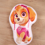 Paw Patrol Formkissen ‘Skye’ auf Holzboden, Vorderseite mit Skye-Motiv
