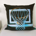 Kissenbezug 80 x 80 cm mit Basketballkorb und Netz
