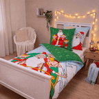 Weihnachtsmann und Co. KG Winterbettwäsche Nordpol-Helden, 135x200 cm